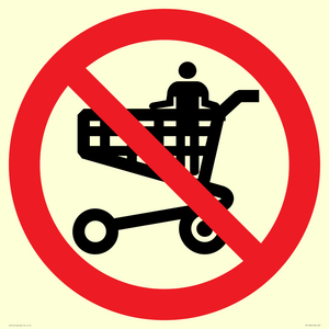 P925 Prohibition: No standing in trolley